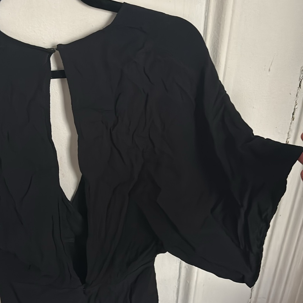 Reformation Cross Front Open Back Romper - image 3